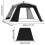 2pcs Door Curtain for Canopy Tent Dome Canopy 3