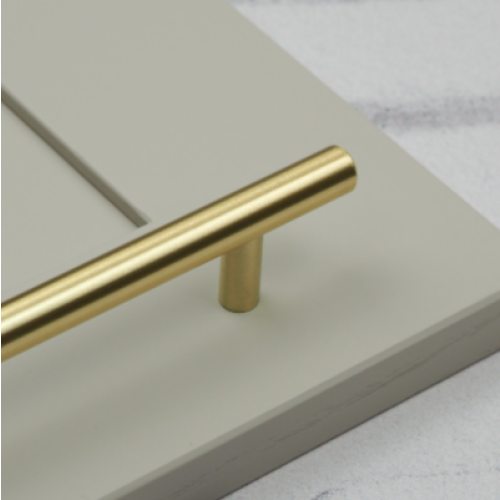 (160mm Handle) Brushed Brass Kitchen Cabinet T-Bar Handles 2