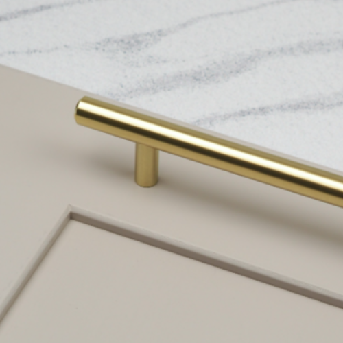 (320mm Handle) Brushed Brass Kitchen Cabinet T-Bar Handles 2