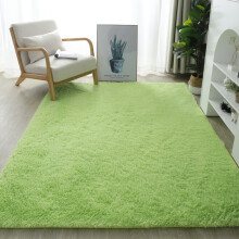 (The fruit is green and hairy, 50*120cm) Modern and simple silk and wool carpet, living room sofa, bedside carpet, bedroom carpet, floor mat