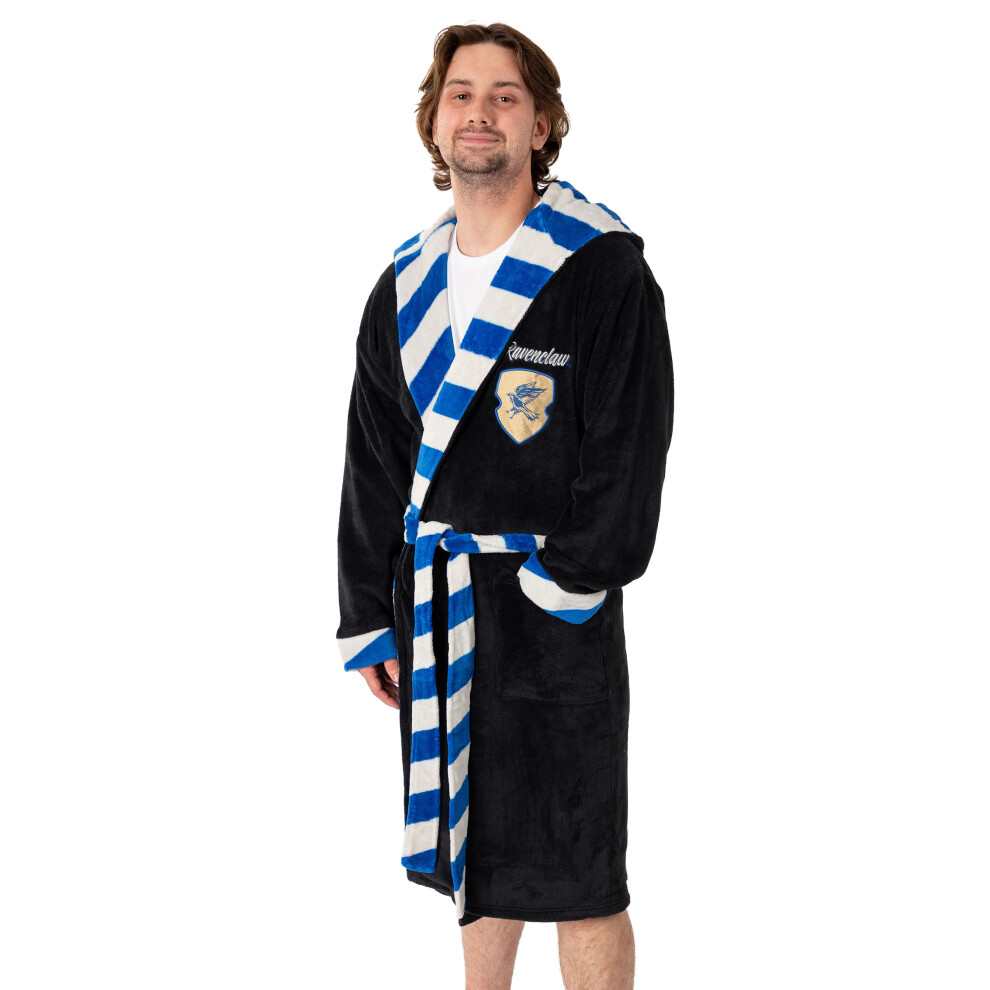 Harry Potter ) Hooded Bathrobe (Unisex ) Men's Black Large