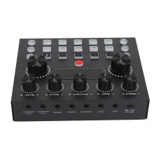 Dual Channel Live Sound Card with Reverb, 800mAh Battery
