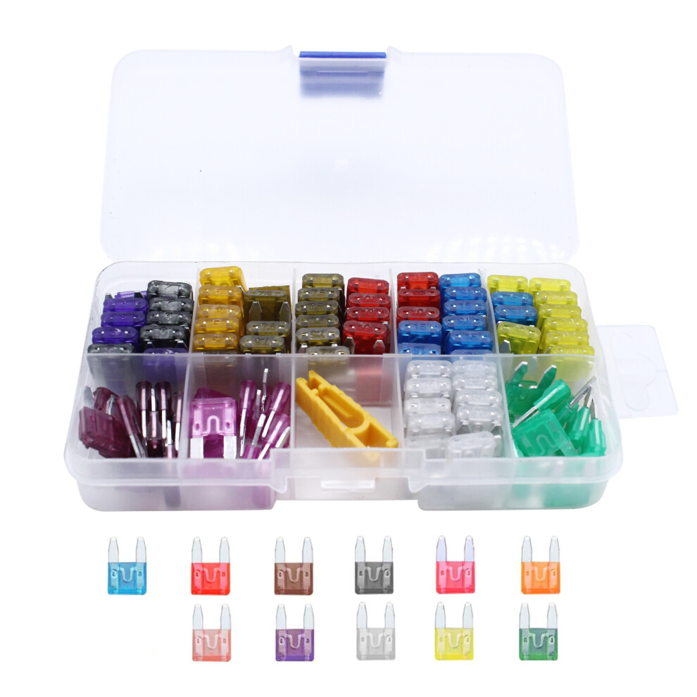 150Pcs Assortment Car Mini Blade Fuses 2A, 3A, 5A, 8320539254197