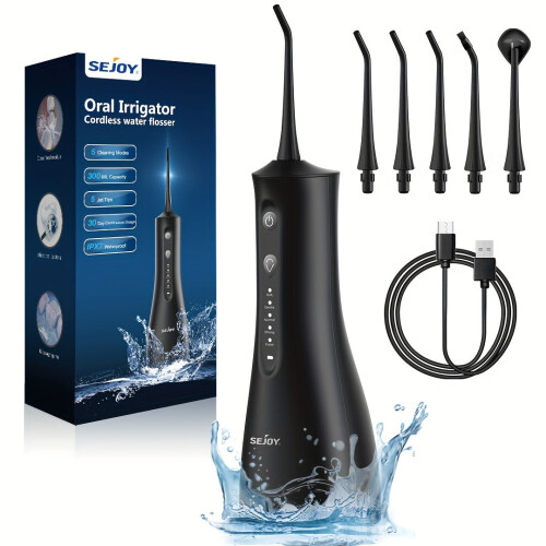 Cordless Portable Rechargeable Water Dental Flosser