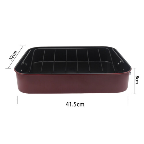 Stainless Steel Roasting Pan Long Lasting Chicken Grilling Plate 2