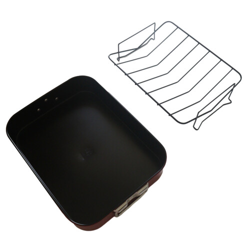 Stainless Steel Roasting Pan Long Lasting Chicken Grilling Plate 1