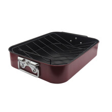 Stainless Steel Roasting Pan Long Lasting Chicken Grilling Plate