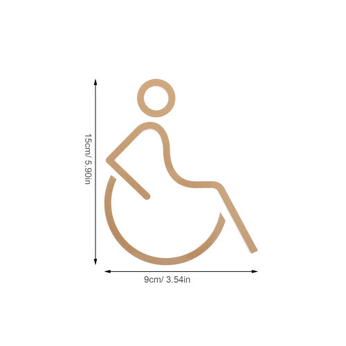 Handicap Restroom Sticker: Accessible Toilet Decal 2