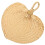 Portable Fan Khaki Bamboo Design For Indoor Summer Use 1pack 8