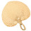 Portable Fan Khaki Bamboo Design For Indoor Summer Use 1pack 4