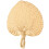 Portable Fan Khaki Bamboo Design For Indoor Summer Use 1pack 10