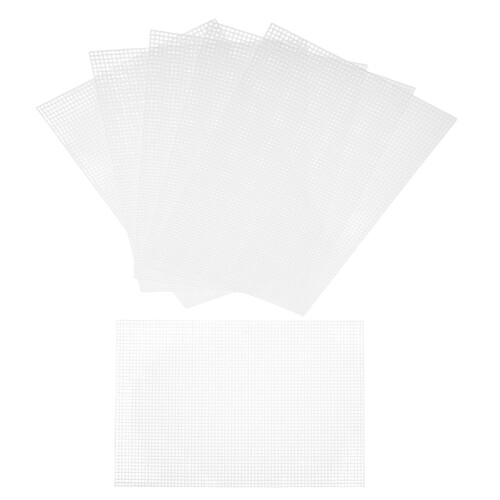 6pcs 30x20cm Plastic Canvas Sheets for Cross Stitch Embroidery Craft