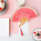 2pcs Watermelon Hand Fan with Bamboo Handle for Summer Cooling 6