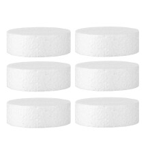 6pcs Foam Circles for Crafts Polystyrene Discs for DIY Projects