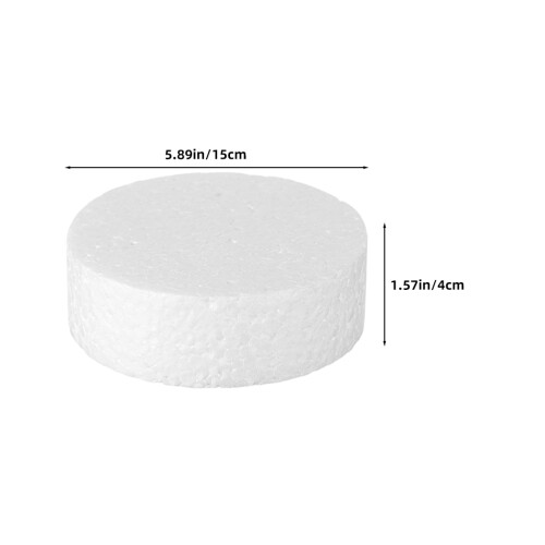 6pcs Foam Circles for Crafts Polystyrene Discs for DIY Projects 1