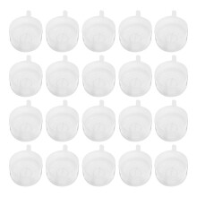 40pcs Water Jug Cap Reusable Bottle Spout Lids for Dispensers White