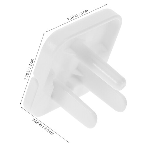 40pcs White Outlet Covers with Pull-Tab for Baby Proofing 2
