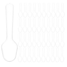 100pcs Mini Ice Cream Clear Tasting Utensils