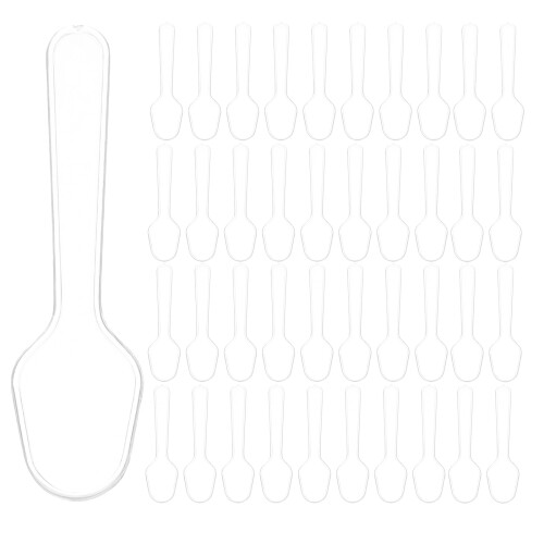 100pcs Mini Ice Cream Clear Tasting Utensils