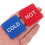 20pcs Self Stick Hot Cold Water Labels Waterproof Red 4