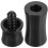 Billiard Rod End Protector Black Abs For Playing Time 1pack 9