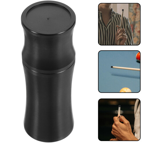 Billiard Rod End Protector Black Abs For Playing Time 1pack 1