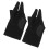 Breathable Pool Gloves Polyamide Fabric Black 2pcs 8