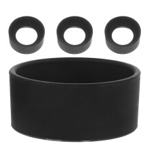 Rubber Eyepiece Cover Microscope Eyepiece Covers Black 4pcs
