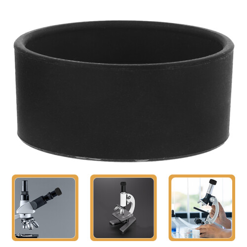 Rubber Eyepiece Cover Microscope Eyepiece Covers Black 4pcs 1