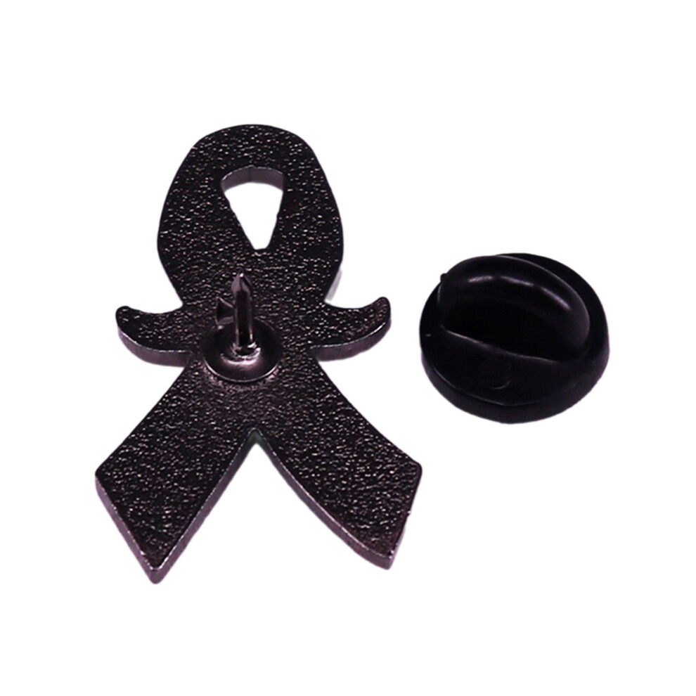 Beard with Blue Ribbon Focuses On Men's Health Enamel Pin