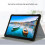 T50 PRO PU-Leder Tablet-Hülle Schwarz mit Ständer 3