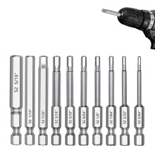 10Pcs Magnetic Screwdriver Bits Strong Alloy Steel 5/64 3/32