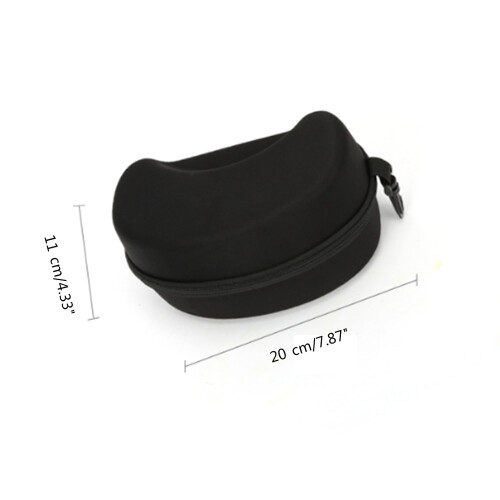 Ski Goggle Case with Plastic Carabiner Sunglasses-Black 2
