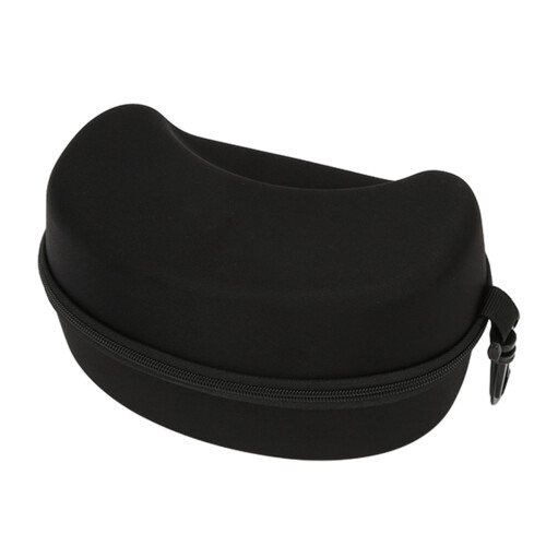 Ski Goggle Case with Plastic Carabiner Sunglasses-Black