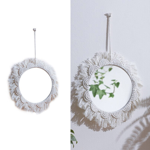 Bohemian Makeup Mirror Tapestry Macrames Hanging Decpration for 1