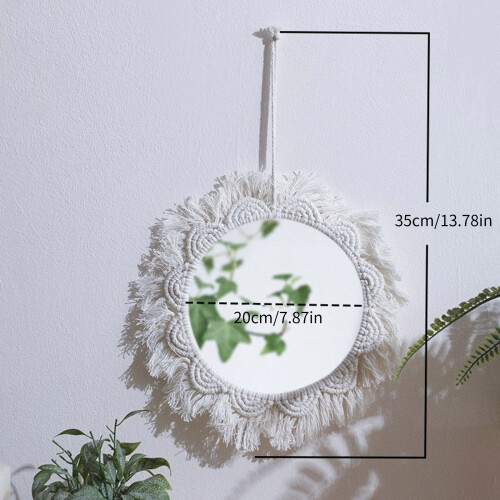 Bohemian Makeup Mirror Tapestry Macrames Hanging Decpration for 2