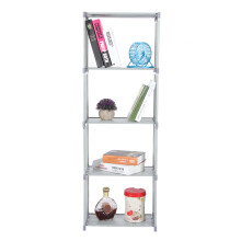 Grauer mehrschichtiger Stehender Bücherregal, 42x26x124 cm Heimorganizer
