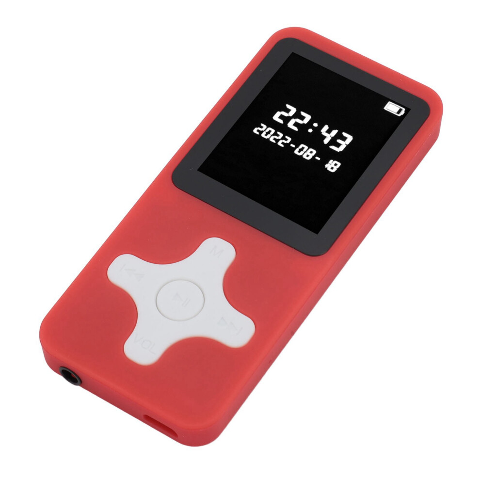 1.77In Lcd Bluetooth Mp3 Player With Fm Radio & Recorder Expandable Red 8401349385568