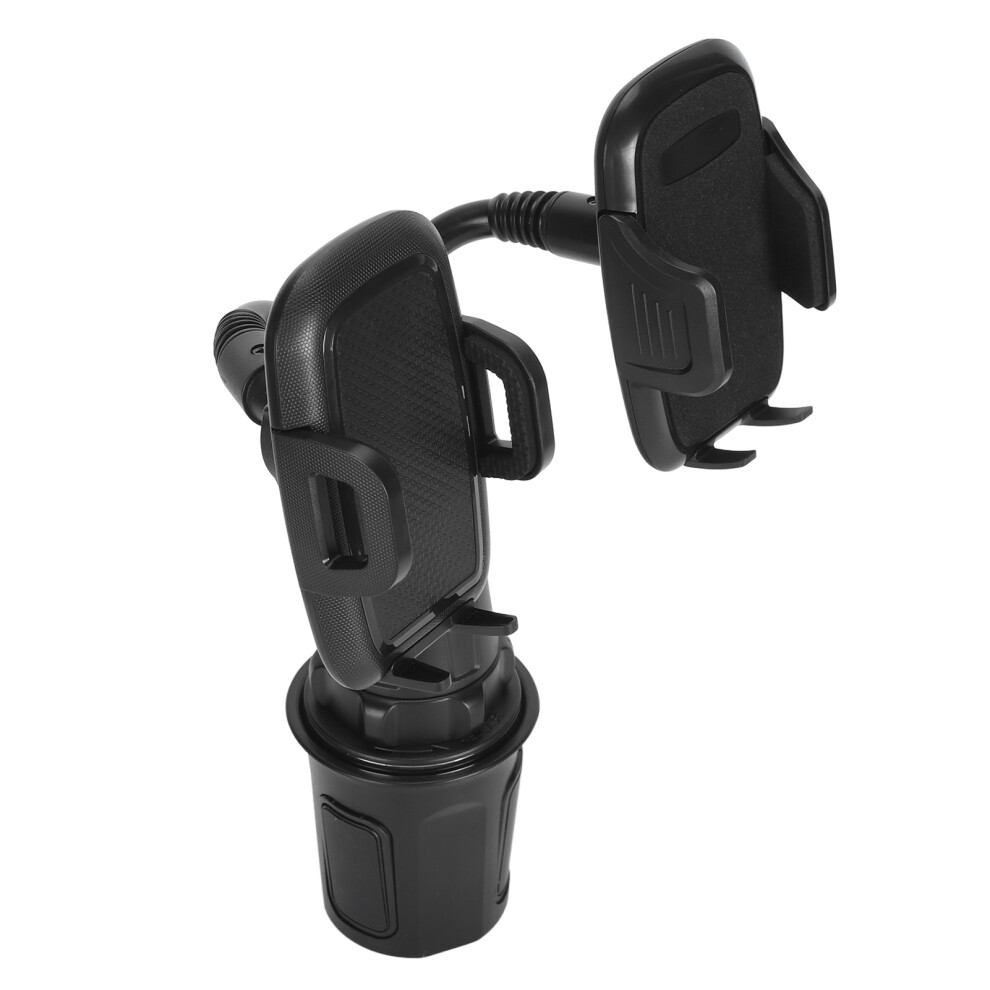 Dual 360 Rotatable Car Cup Phone Holder For 4-7 Inches Smartphones Black 7641349386498