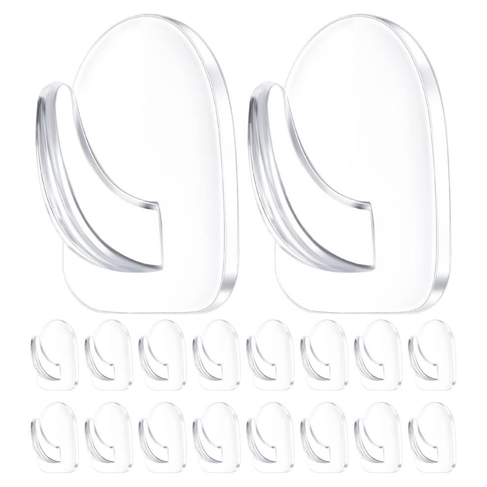 100Pcs Clear Adhesive Hooks For Hanging 3002990174034
