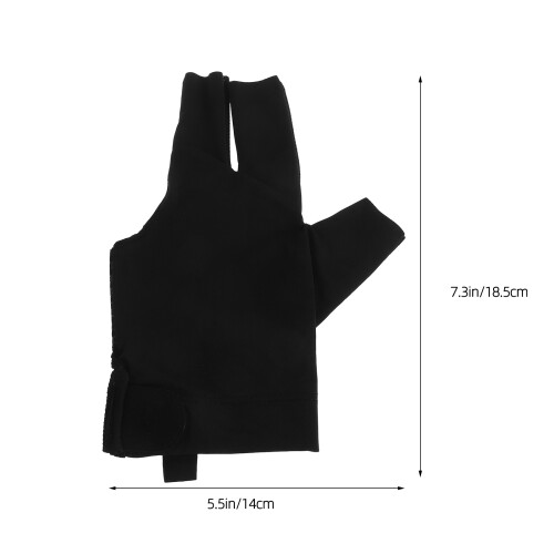 Comfortable Snooker Gloves Black For Table Game Supplies 2