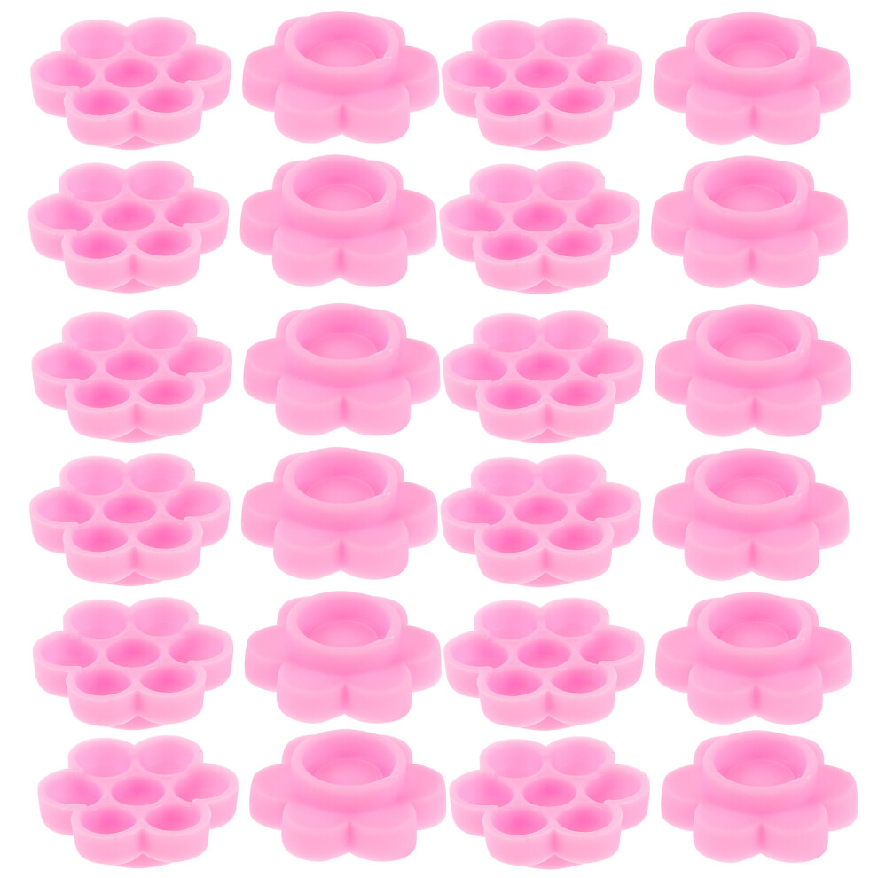 Artibetter 500Pcs Flower Lash Glue Cups Disposable Holder For Eyelash Extension