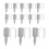 100pcs Self-Tapping Shelf Pegs with Plastic Sleeves Nickel-Plated 1
