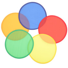 5pcs Foldable Fans Portable Round Folding Handheld Summer Fans