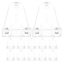 12Pcs Clear Plastic Blind Clips Pom Material for Window Shades Holders