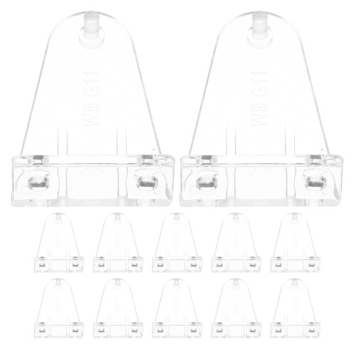 12Pcs Clear Plastic Blind Clips Pom Material for Window Shades Holders