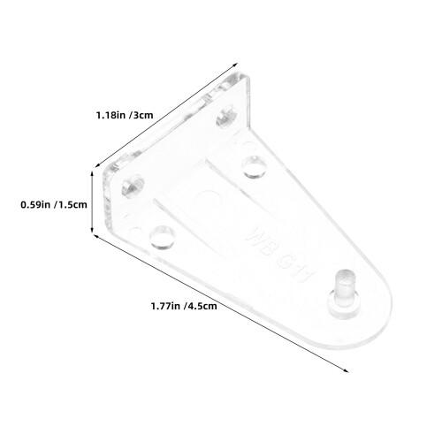 12Pcs Clear Plastic Blind Clips Pom Material for Window Shades Holders 2
