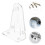 12Pcs Clear Plastic Blind Clips Pom Material for Window Shades Holders 10