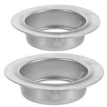 2pcs Stainless Steel Water Heater Pipes Wall Hole Cover 100mm