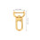 1 Set Swivel Clasp 2cm Detachable Snap Hook with Screwdriver 3